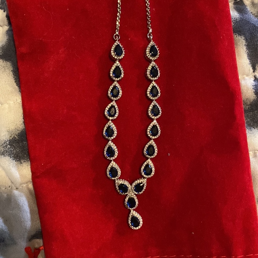 Royal blue jewelry set